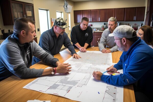 A group of foreman making plans