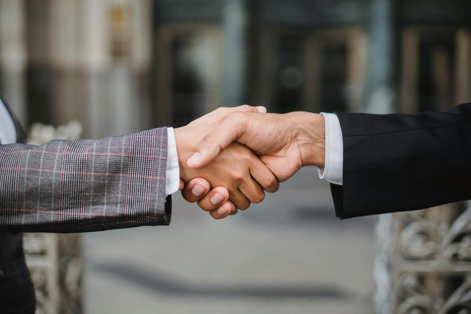 A handshake for a retail construction agreement