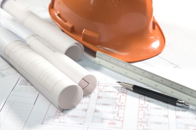 medical office construction and design drawing and pen