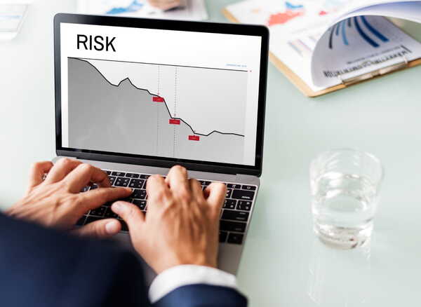 A person researching risk management