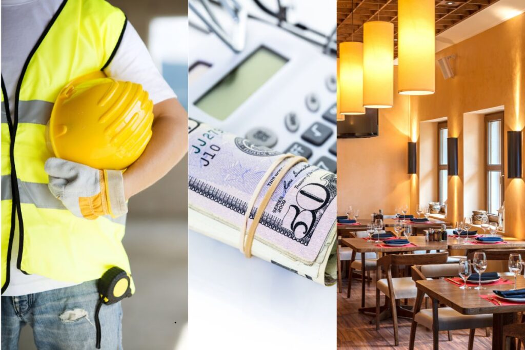 Building a restaurant requires significant amounts of capital